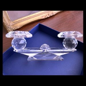 Swarovski Crystal double Candle Stick holder.